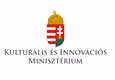 Magyar címer a „Kulturális és Innovációs Minisztérium” felirat felett.
